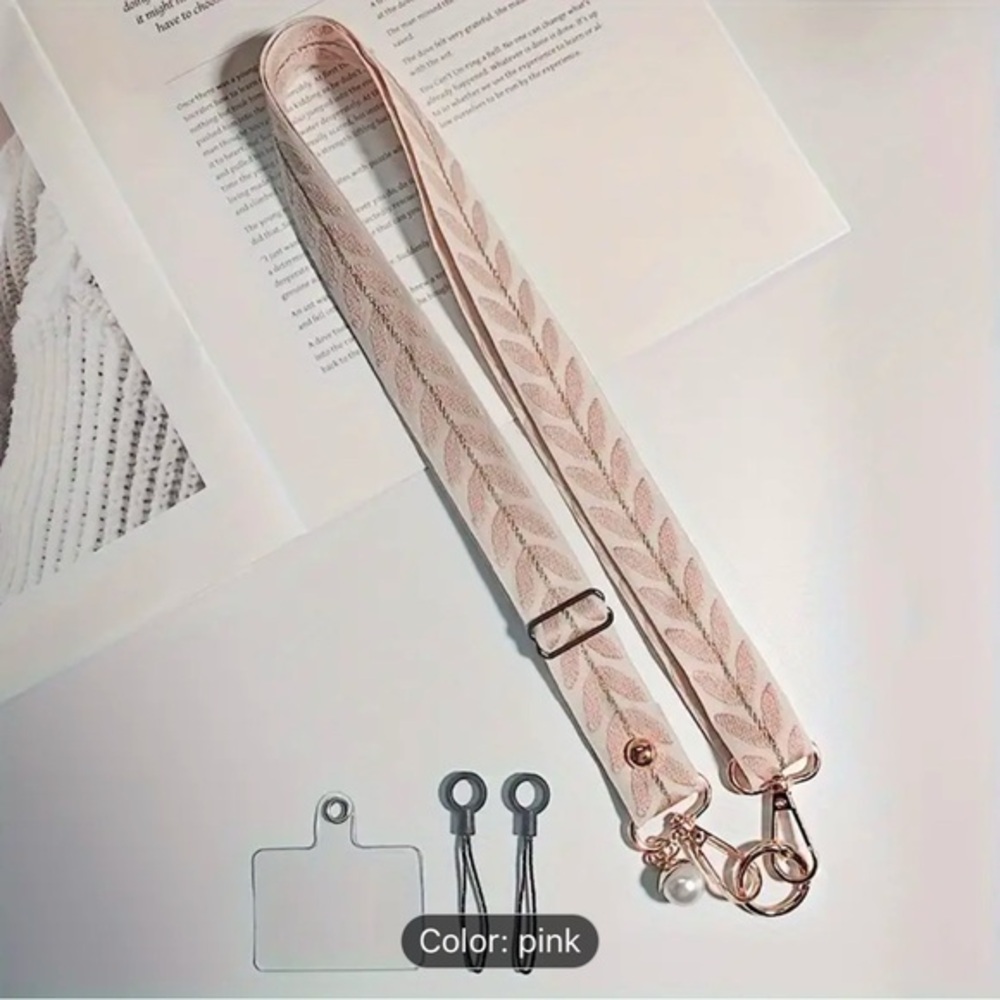 NWOT - Mobile Phone Lanyard (Pink)